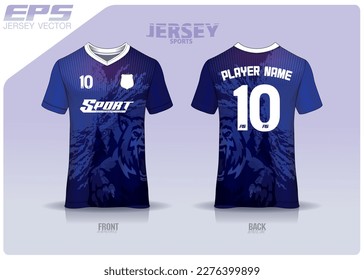 Pattern design, illustration, textile background for sports t-shirt, football jersey shirt mockup for football club. consistent front view