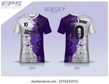 Pattern design, illustration, textile background for sports t-shirt, football jersey shirt mockup for football club. consistent front view