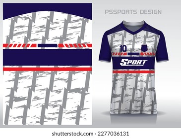 Pattern design, illustration, textile background for sports t-shirt, football jersey shirt mockup for football club. consistent front view