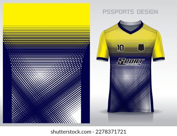 Diseño de patrones, ilustración, fondo textil para camiseta deportiva, camiseta camiseta de fútbol para el club de fútbol. vista frontal coherente