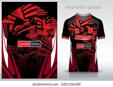 Pattern design, illustration, textile background for sports t-shirt, football jersey shirt mockup for football club. consistent front view