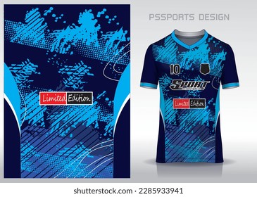 Diseño de patrones, ilustración, fondo textil para camiseta deportiva, camiseta camiseta de fútbol para el club de fútbol. vista frontal coherente