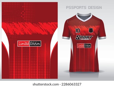 Pattern design, illustration, textile background for sports t-shirt, football jersey shirt mockup for football club. consistent front view