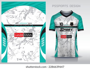 Pattern design, illustration, textile background for sports t-shirt, football jersey shirt mockup for football club. consistent front view