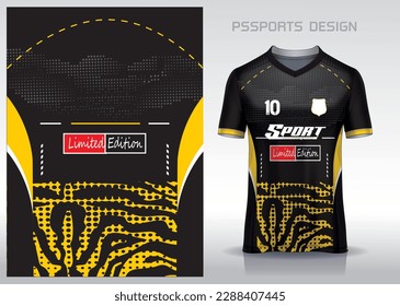 Pattern design, illustration, textile background for sports t-shirt, football jersey shirt mockup for football club. consistent front view