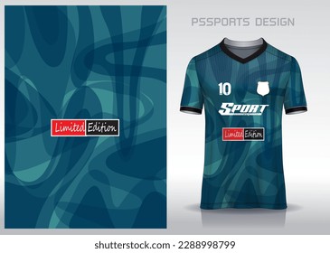 Pattern design, illustration, textile background for sports t-shirt, football jersey shirt mockup for football club. consistent front view