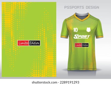 Diseño de patrones, ilustración, fondo textil para camiseta deportiva, camiseta camiseta de fútbol para el club de fútbol. vista frontal coherente