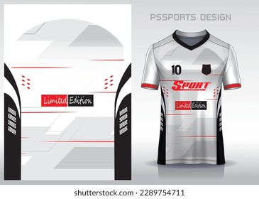 Pattern design, illustration, textile background for sports t-shirt, football jersey shirt mockup for football club. consistent front view