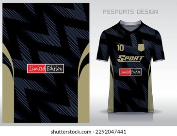 Pattern design, illustration, textile background for sports t-shirt, football jersey shirt mockup for football club. consistent front view