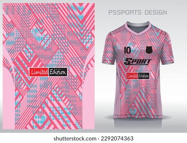 Diseño de patrones, ilustración, fondo textil para camiseta deportiva, camiseta camiseta de fútbol para el club de fútbol. vista frontal coherente