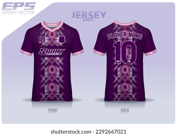 Pattern design, illustration, textile background for sports t-shirt, football jersey shirt mockup for football club. consistent front view