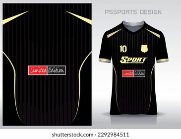 Pattern design, illustration, textile background for sports t-shirt, football jersey shirt mockup for football club. consistent front view