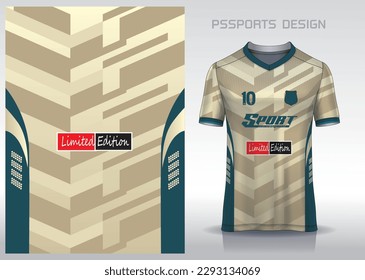 Pattern design, illustration, textile background for sports t-shirt, football jersey shirt mockup for football club. consistent front view