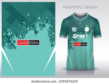 Diseño de patrones, ilustración, fondo textil para camiseta deportiva, camiseta camiseta de fútbol para el club de fútbol. vista frontal coherente