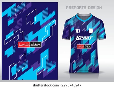 Pattern design, illustration, textile background for sports t-shirt, football jersey shirt mockup for football club. consistent front view