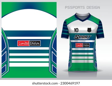 Pattern design, illustration, textile background for sports t-shirt, football jersey shirt mockup for football club. consistent front view