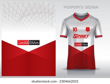 Pattern design, illustration, textile background for sports t-shirt, football jersey shirt mockup for football club. consistent front view