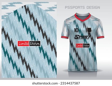 Pattern design, illustration, textile background for sports t-shirt, football jersey shirt mockup for football club. consistent front view