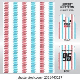 Pattern design, illustration, textile background for sports t-shirt, football jersey shirt mockup for football club. consistent front view