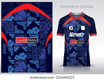 Diseño de patrones, ilustración, fondo textil para camiseta deportiva, camiseta camiseta de fútbol para el club de fútbol. vista frontal coherente