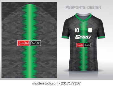 Diseño de patrones, ilustración, fondo textil para camiseta deportiva, camiseta camiseta de fútbol para el club de fútbol. vista frontal coherente