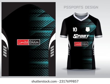 Pattern design, illustration, textile background for sports t-shirt, football jersey shirt mockup for football club. consistent front view