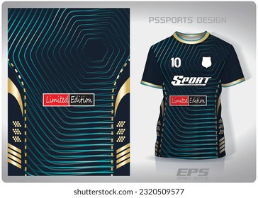 Pattern design, illustration, textile background for sports t-shirt, football jersey shirt mockup for football club. consistent front view