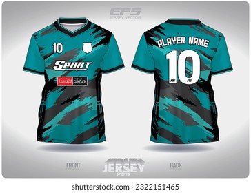 Pattern design, illustration, textile background for sports t-shirt, football jersey shirt mockup for football club. consistent front view