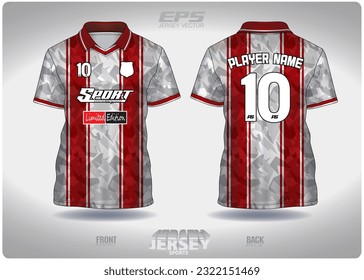 Pattern design, illustration, textile background for sports t-shirt, football jersey shirt mockup for football club. consistent front view