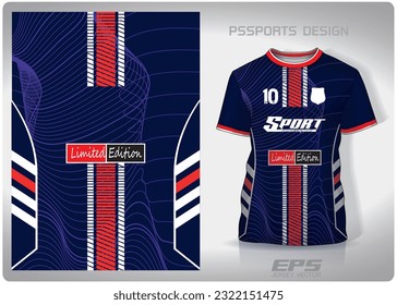 Pattern design, illustration, textile background for sports t-shirt, football jersey shirt mockup for football club. consistent front view