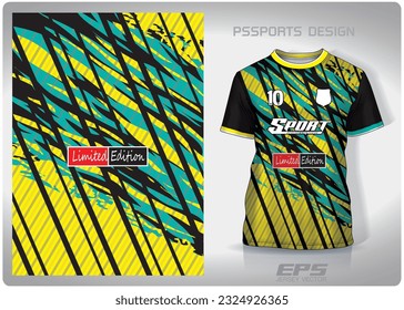 Diseño de patrones, ilustración, fondo textil para camiseta deportiva, camiseta camiseta de fútbol para el club de fútbol. vista frontal coherente