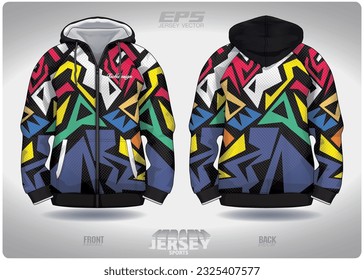 Pattern design, illustration, textile background for sports t-shirt, football jersey shirt mockup for football club. consistent front view