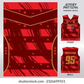 Pattern design, illustration, textile background for sports t-shirt, football jersey shirt mockup for football club. consistent front view