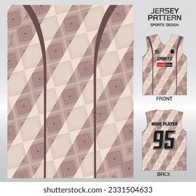 Pattern design, illustration, textile background for sports t-shirt, football jersey shirt mockup for football club. consistent front view