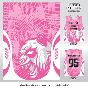 Pattern design, illustration, textile background for sports t-shirt, football jersey shirt mockup for football club. consistent front view