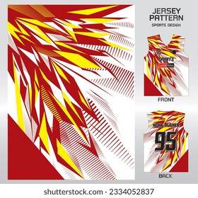 Pattern design, illustration, textile background for sports t-shirt, football jersey shirt mockup for football club. consistent front view