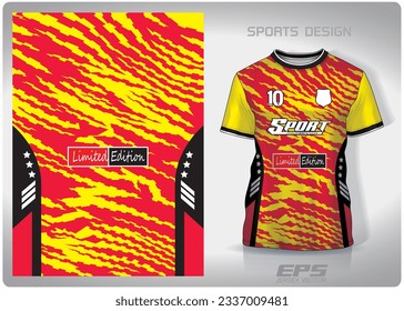 Diseño de patrones, ilustración, fondo textil para camiseta deportiva, camiseta camiseta de fútbol para el club de fútbol. vista frontal coherente