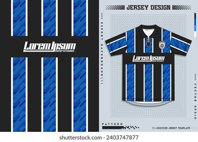 Pattern design, illustration, textile background for sports t-shirt, football jersey shirt mockup for football club. consistent front view