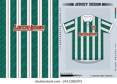 Pattern design, illustration, textile background for sports t-shirt, football jersey shirt mockup for football club. consistent front view