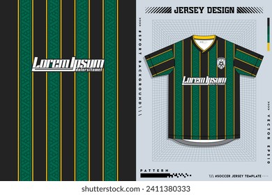 Pattern design, illustration, textile background for sports t-shirt, football jersey shirt mockup for football club. consistent front view