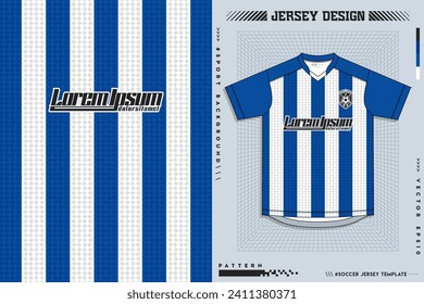 Pattern design, illustration, textile background for sports t-shirt, football jersey shirt mockup for football club. consistent front view