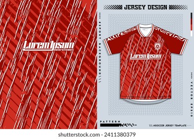 Pattern design, illustration, textile background for sports t-shirt, football jersey shirt mockup for football club. consistent front view