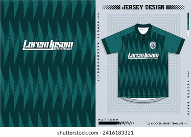 Pattern design, illustration, textile background for sports t-shirt, football jersey shirt mockup for football club. consistent front view