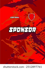 Pattern design, illustration, textile background for sports t-shirt, football jersey shirt mockup for football club. consistent front view