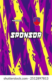 Pattern design, illustration, textile background for sports t-shirt, football jersey shirt mockup for football club. consistent front view