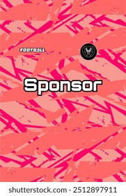 Pattern design, illustration, textile background for sports t-shirt, football jersey shirt mockup for football club. consistent front view