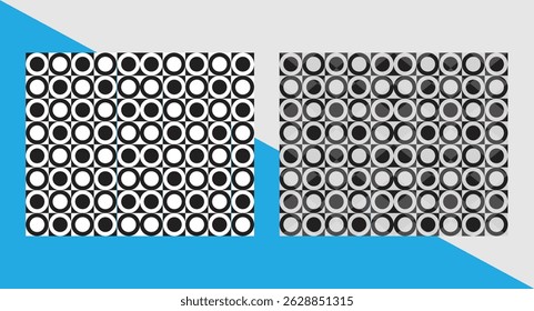 Pattern design layout for background image. 
3D pattern design.
Unique pattern design with black and white color  set.
Vector pattern design for professional work.