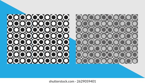 Pattern design layout for background image. 
3D pattern design.
Unique pattern design with black and white color  set.
Vector pattern design for professional work.