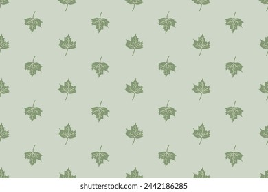 Pattern design with leaf motif