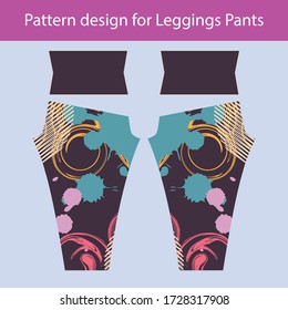 Diseño de patrones para los pantalones de las piernas moda en el gimnasio